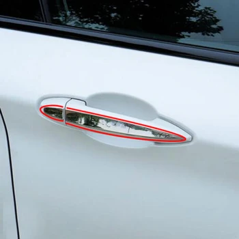 

Zlord Stainless Steel Car Door Handle Protection Cover Trim Sticker for BMW 2016 X1 F48 2015-2018 X5 X6 X5M X6M F15 F16