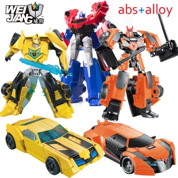 

NEW Anime Series Action Figure Toys Transformation 5 Robot Car ABS Plastic Class Cool juguetes Model Boy Toy Christmas Gifts