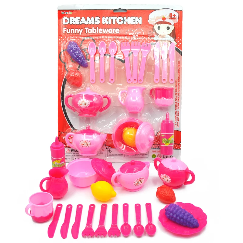 Buy 19pcs Kitchen Toys Pretend Play Cut Plastic Food