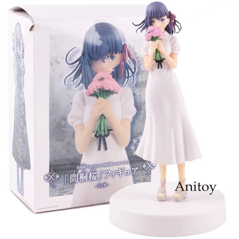 

Fate Fate/Stay Night Action Figure Heaven's Feel Matou Sakura Dress with Flowers PVC Figure Collectible Model Toy 16.5cm