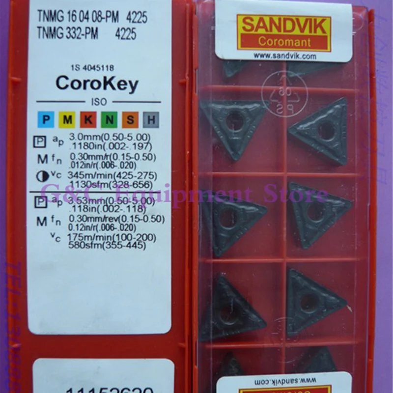 

10pcs/lot PROFESSIONAL CNC TURNING TOOL TNMG160408PM CARBIDE INSERTS TNMG 16 04 08-PM 4225