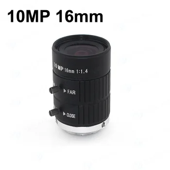 

10 MP 16mm HD Industrial Camera Fixed Manual IRIS Focus Zoom Lens C Mount CCTV Lens for CCTV Camera or Industrial Microscope
