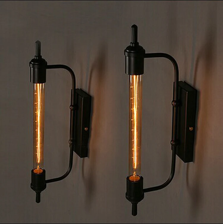 

new RH North American type designer retro Wall Lamps retro bedside mirror light village balcony garden steam pipe lights GY124