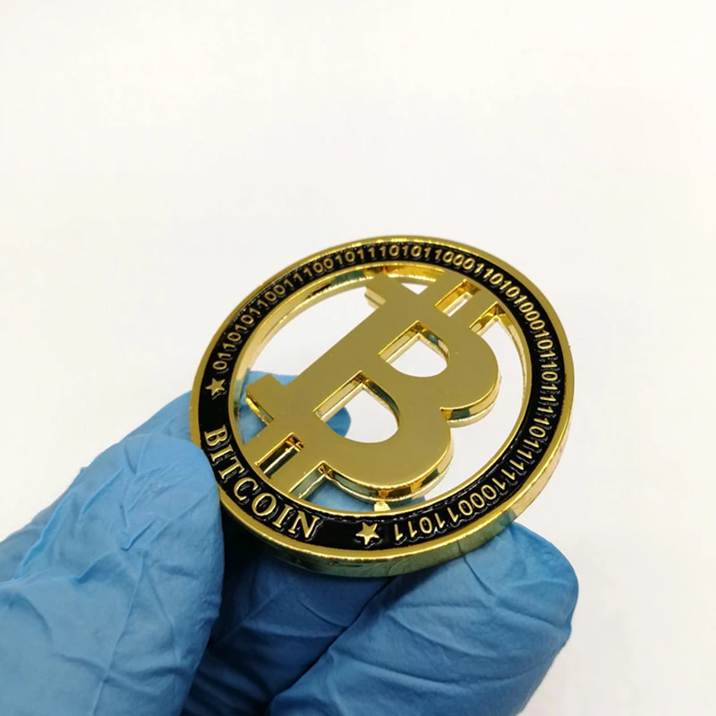 PIKAALAFAN позолоченная монета Биткоин коллекционный подарок художественная