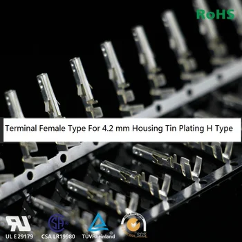 

100 pcs 5556-RT 5556 Crimp terminal for 5557 4.2 MM Receptacle Housing Power connector Wire Gauge 22 to 18 AWG PCIe CPU Wires
