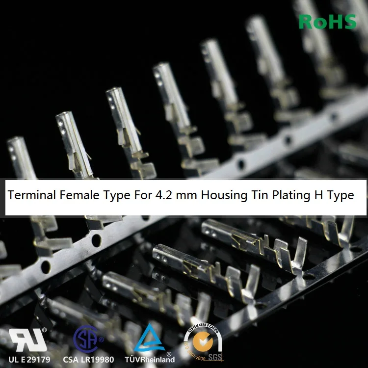 

100pcs 4.20 mm 5557 Terminal Female needle For PC Computer Power 4.2 mm Pitch Male shell Tin plating High Type 3900-0039