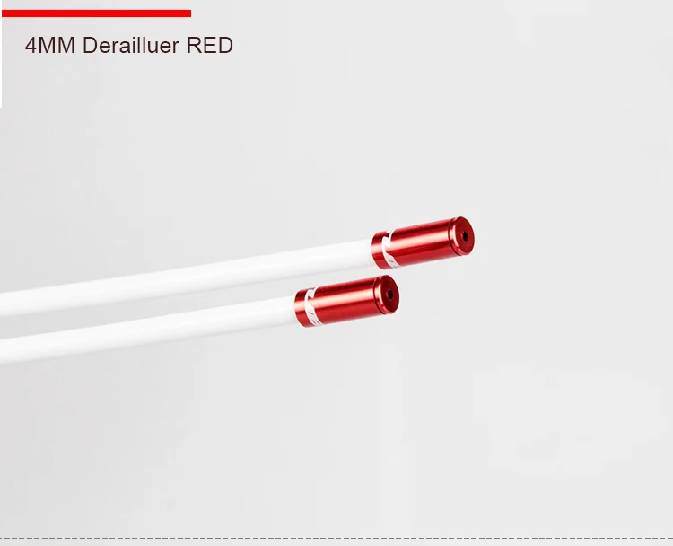 Gub 100 шт. 4/5 мм MTB велосипед Трос стояночного тормоза Кепки s Шестерни сдвиг линии разъем адаптера Регулировка регулятора Корпус Кепки для переключатель кабеля - Цвет: 4mm red