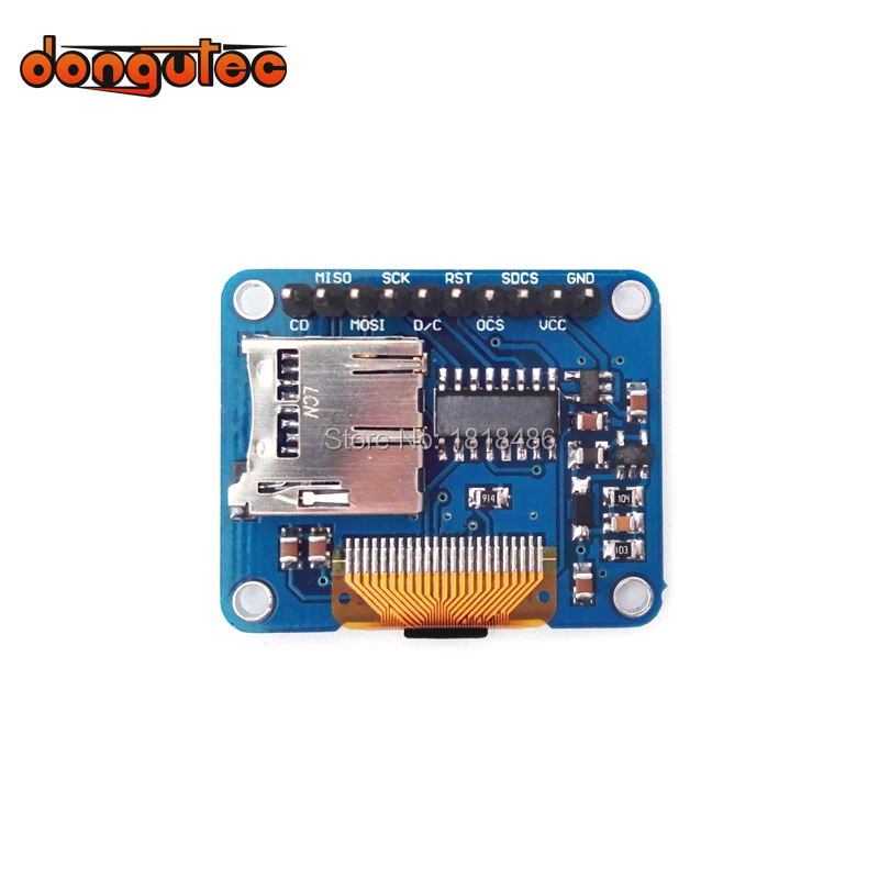 0,95 дюймов 96X64 RGB SSD1331 Привод IC OLED Breakout Board-16 бит(полный) Цвет w/держатель для микро-СД