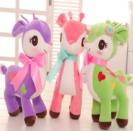 

1 PCS Unisex Cute Gift Plush Giraffe Soft Toy Animal Dear Doll Baby Kid Child Girls Christmas Birthday Happy Colorful Gifts