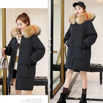 

S-2XL Women Casual Cotton Down Jacket Autumn Winter Hoodie Parkas Clothes Warm Female Fashion Korean OL Coat 021-1510MC12