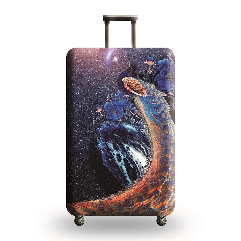 JULY'S SONG Elastic Thickest Luggage Cover for Trunk Case Apply To 18''-32'' Case,Suitcase Protective Cover Travel Accessories