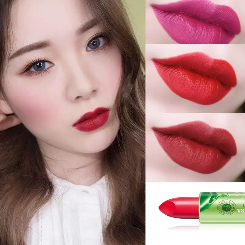 

POP ITEM Kissbeauty Aloe Vera Color Change Lip Cream Moisturizing Long Lasting Lipstick