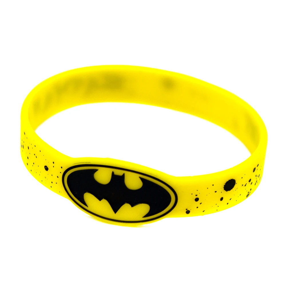 

Hot Sell 1PC Batman Silicone Wristband Ink Filled Logo Perfect To Use In Any Benefits Gift For Gamer