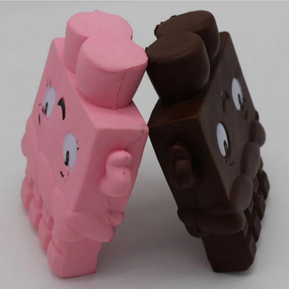 Арбуз/Шоколад мальчик девочка/кошка/двуглавая улыбка медленно поднимающаяся мягкое мороженое мультфильм снимает стресс медведь сжимает игрушку