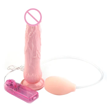 Vibrating Ejaculating Dildo Squirting Water Realistic Cock Penis Dildo Vibrator with Suction Cup Sex Toys for Woman Masturbator 5