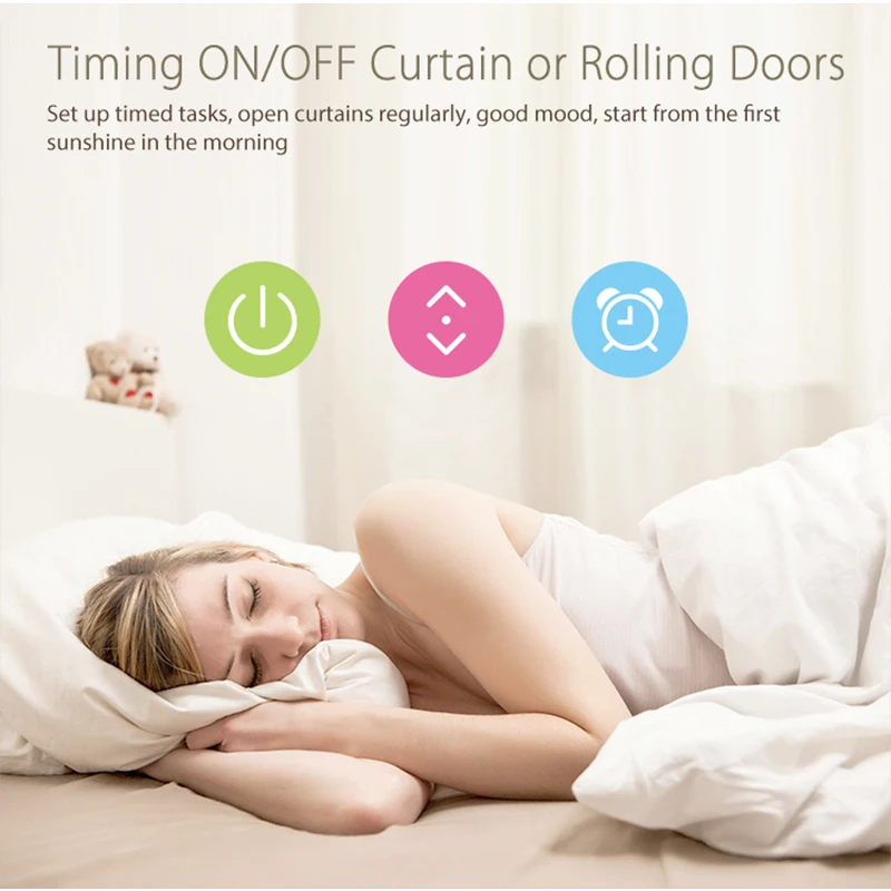 NEO Coolcam Smart Home Z Wave Plus Smart Curtain Switch for Electric Motorized Curtain Blind Roller Shutter
