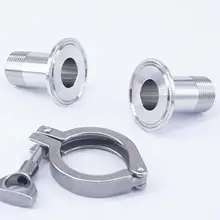 Набор 3/" NPT Мужской x 1,5" Tri Clamp SUS 304 санитарный фитинг из нержавеющей стали набор для домашнее Сваренное пиво