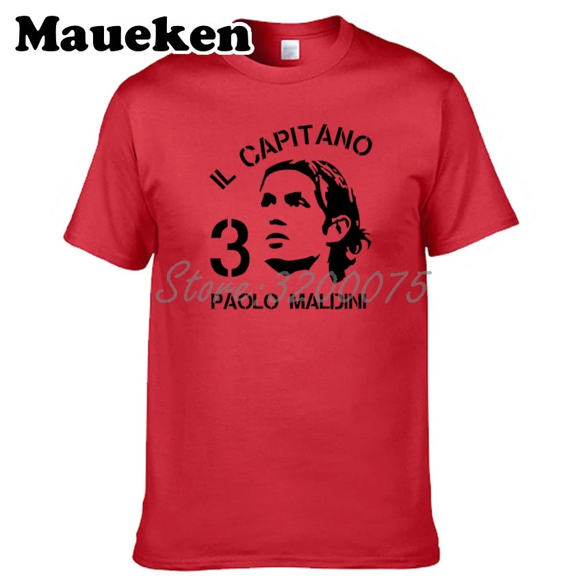 Мужская футболка Paolo Maldini #3 Italy Born to be legendary captain футболки мужская модная S XXXL