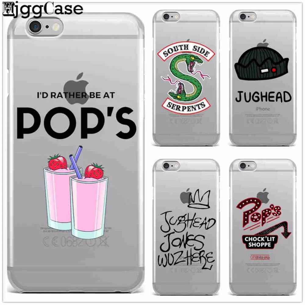 

American TV Riverdale Painted Phone Case For iphone X 8 7 6 6S Plus 5 5S SE Case TPU Soft Silicone Transparent Cover Cases Capa