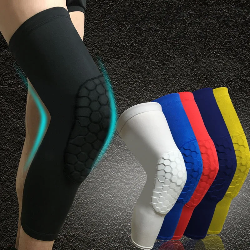 Hex Honeycomb Knee Pad For Basketball Volleyball Sports Support Brace Knee Protector Patella Men Women Leg Sleeve Kneepad 1PCS