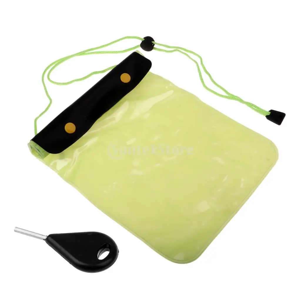 Spare Surfboard Shortboard Surf Fin Key, Zipper Waterproof Dry Bag Gear Accessories Holder