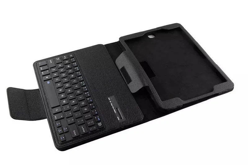 Роскошные съемной ABS Bluetooth клавиатура для Samsung Galaxy Tab S2 9.7 ''T810 t815 кожаный портфель ультра тонкий корпус подставка крышка