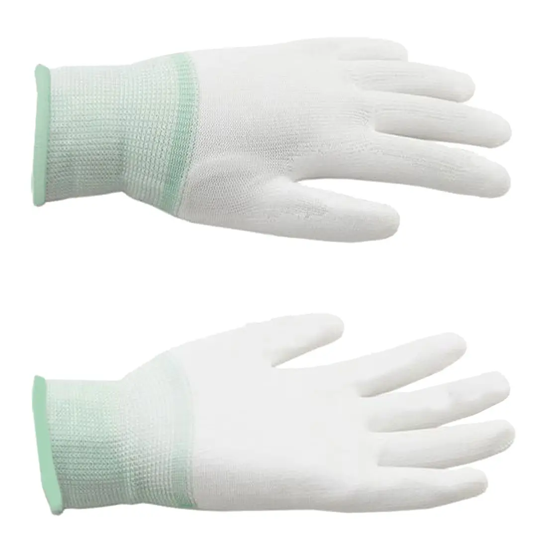 1 пара нейлоновых стеганых перчаток для машины движения квилтинга крепления для прошивки - Цвет: White