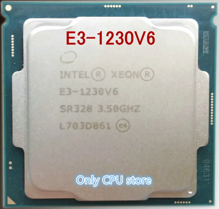 Процессор Intel Xeon E3-1230V6 E3-1230 V6 четырехъядерный процессор LGA1151 cpu E3 1230 V6