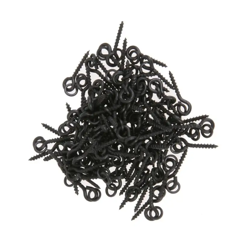 

100pcs Screws with Link Loops Swivel Carp Fishing Terminal Rig Pop Ups Hook Carp Fishing Tool Accessories