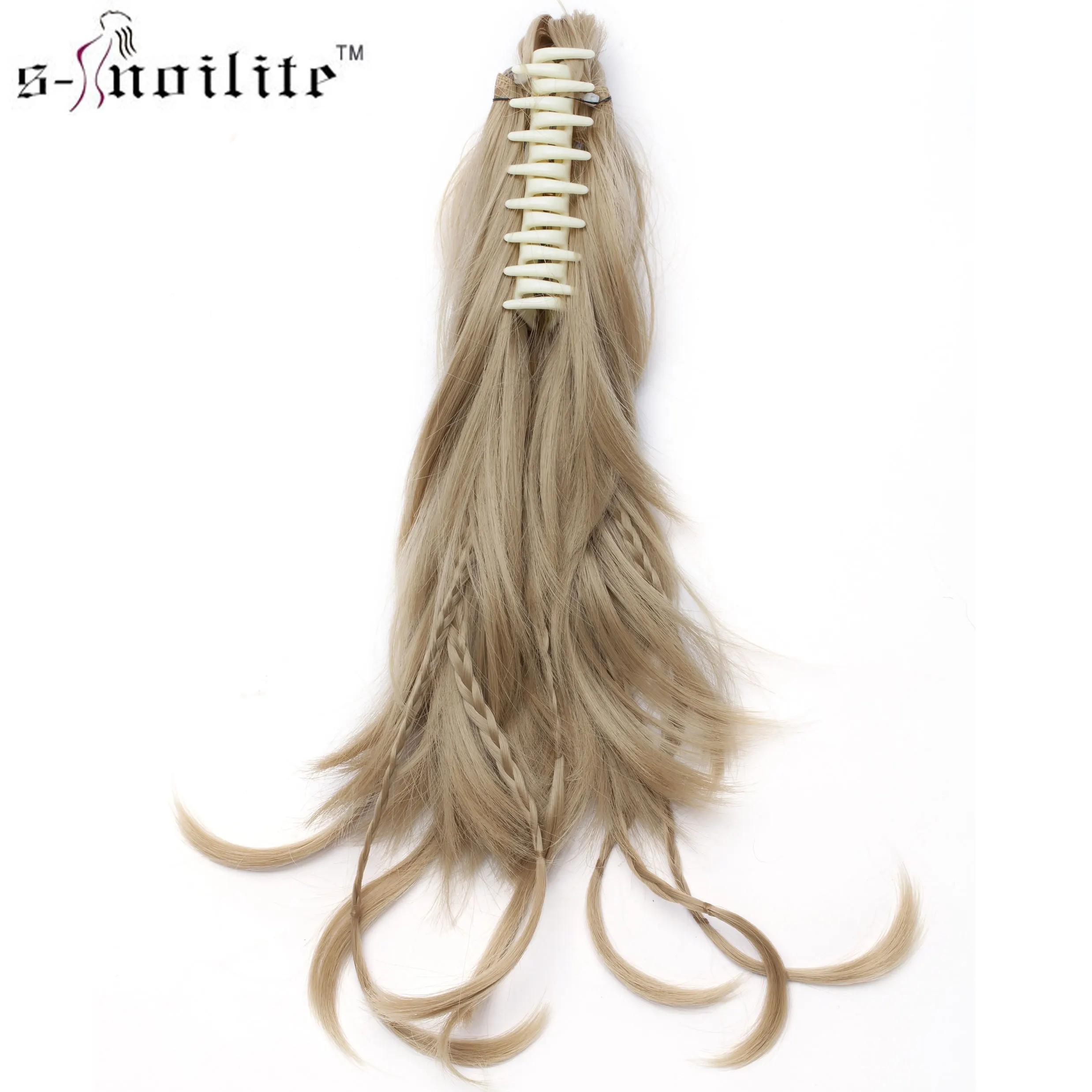 SNOILITE 12 &quotсинтетические волосы Сделай Сам черные коричневые косички коготь на