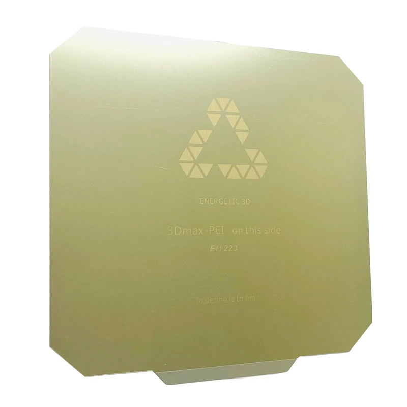 Remoção de Aço da Mola 220x220mm com Cantos Enérgico Novo Upgrade Impressora Wanhao Duplicador i3 Cama Aquecida Pei Placa Flexível Cortados 3d - Imagem 5