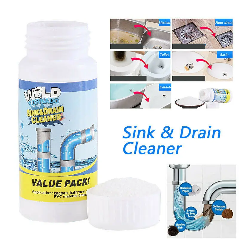 

Powerful Sink Drain Cleaner High Efficiency Cleaner Portable Powder Cleaning Tool Super Clog Remover Pipe Cleaner Kitchen Tools