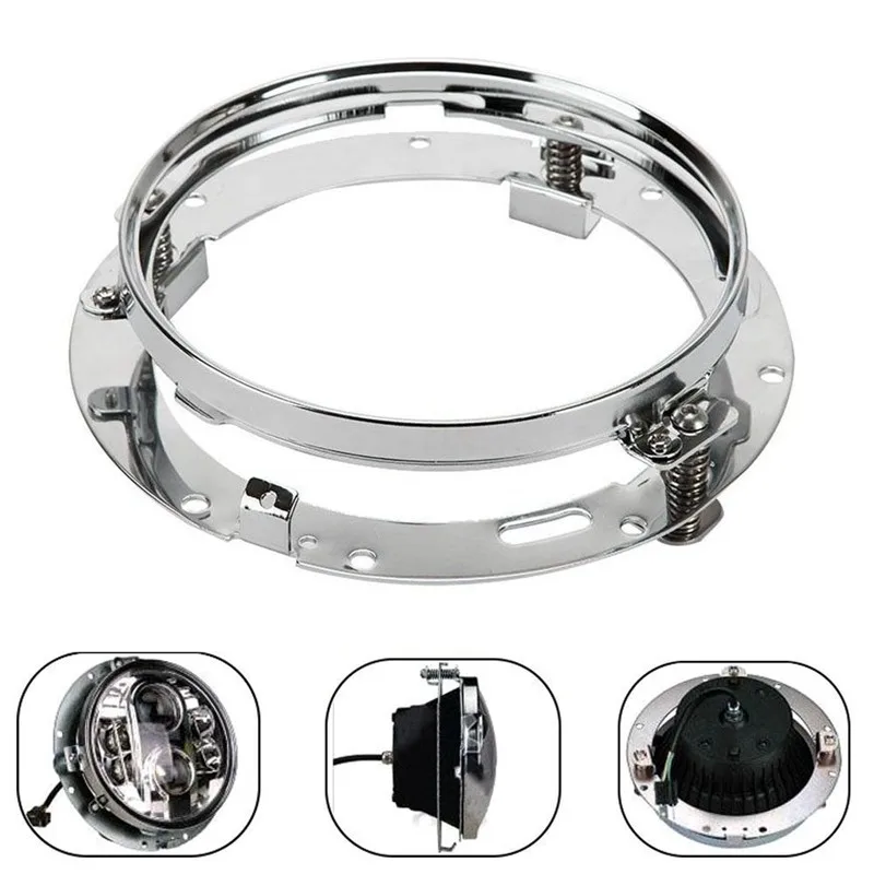 7 inch 40W LED Headlight Daymaker + 2pcs 4.5 inch LED Fog Light DRL Headlamp Black Set Kits For Harley Davidson Motocyclec