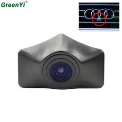 Greenyi ПЗС автомобилей вид спереди автомобиля логотип Камера для Audi A6L Q5 Q7 Q3 A4L A4 b8 логотип спереди Камера марки Камера PAL/NTSC