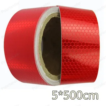 

5cmx5m Small square Car decoration Motorcycle Reflective Tape Stickers Car Styling For Automobiles Safety Warning Tape