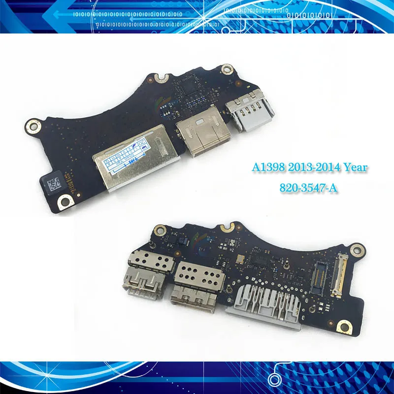 Оригинальная A1398 I/O плата с кабелем для Macbook Pro retina 15 4 дюймов ноутбук USB HDMI SD 820-3547-A