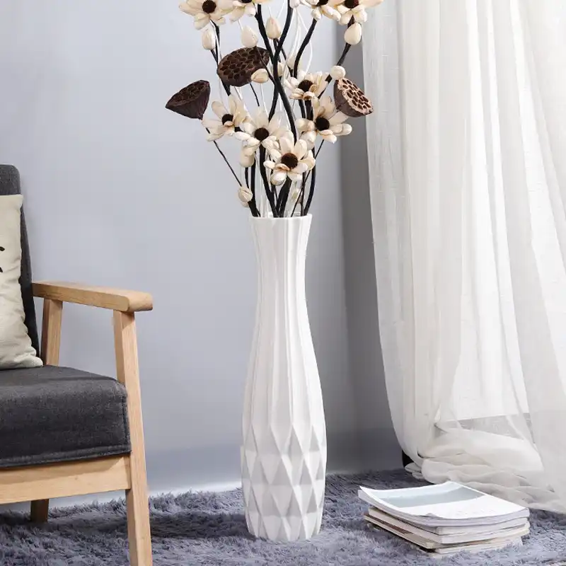 Ceramic Floor Vase Modern Living Room Decoration Large Dried Flower