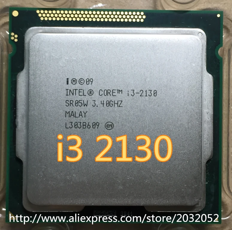 Для ПК Intel i3 2130 3M Cache 3 4 ГГц LGA 1155 TDP 65 Вт разбросанный по частям процессор l3 (100%