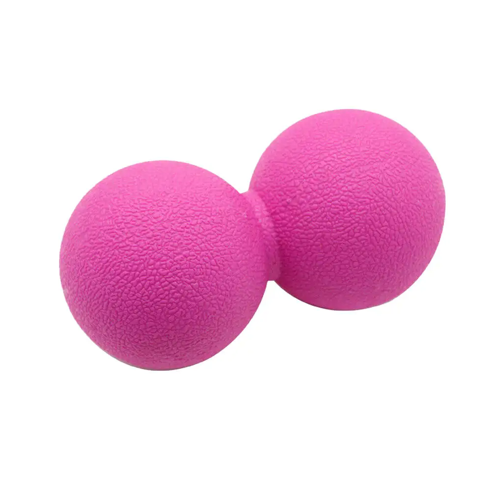 Массажный мяч для лица, тела, ног, облегчение боли, Йога, упражнения, фитнес-шарики, уход за лицом, роликовый инструмент - Цвет: Розовый