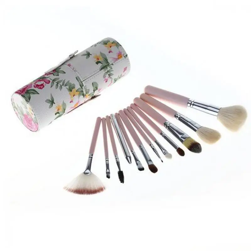2018 Hot Sale High Quality Professional Pink Holder Makeup Brushes