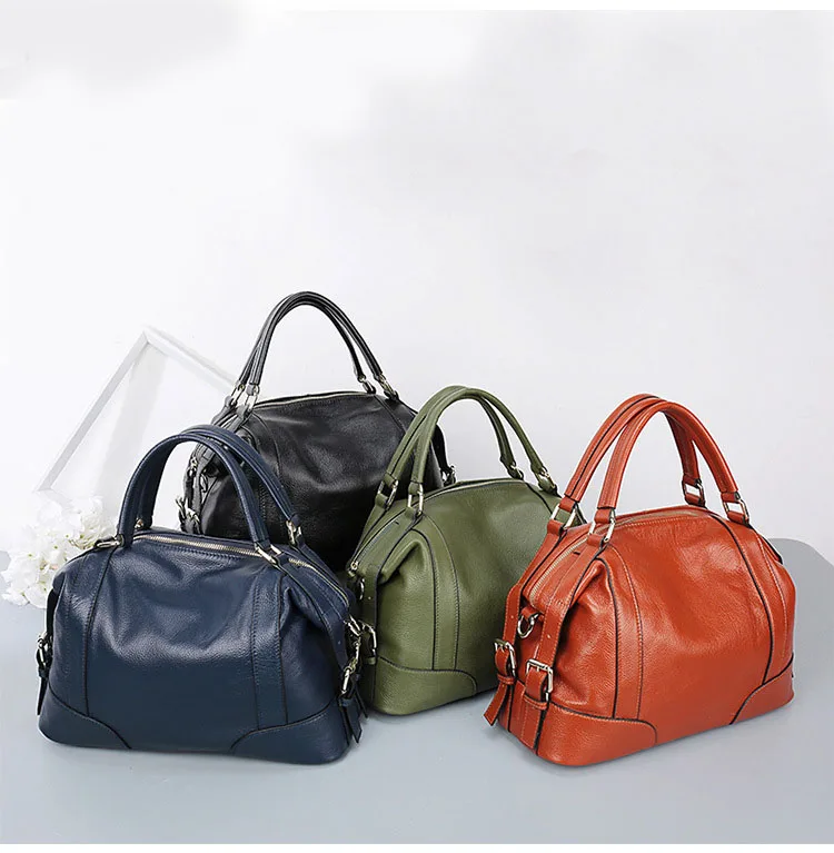 Высококачественные многофункциональные женские кожаные сумки, верхний слой, яловая кожа, сумка на плечо, натуральная кожа, мягкая женская сумка-тоут