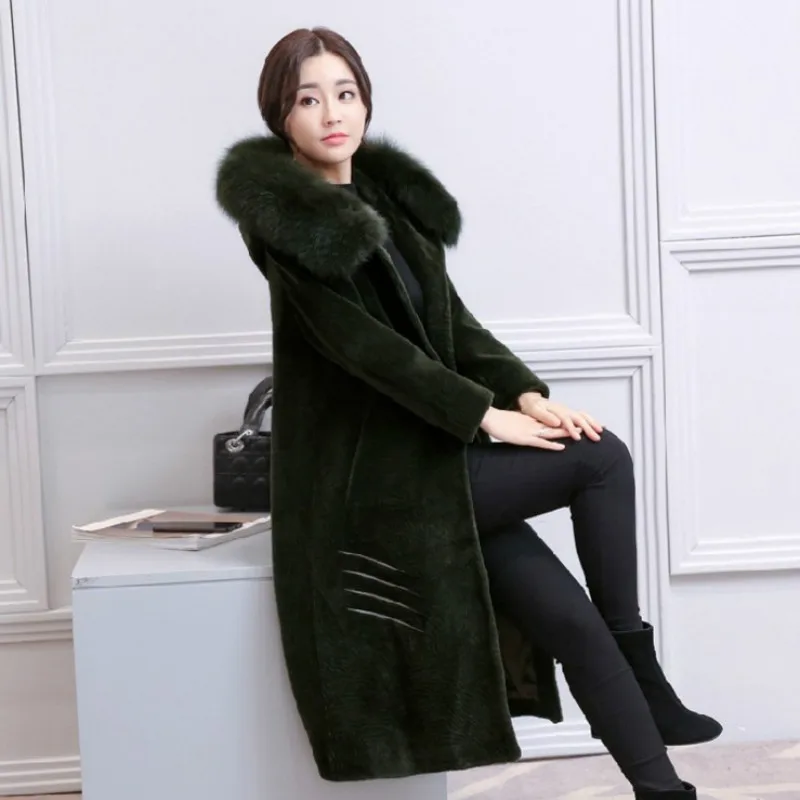 2018 New Hot Sale Woman Wool Coat High Quality Winter Jacket Women Slim Woolen Long Cashmere Coat Cardigan Jackets Elegant Blend