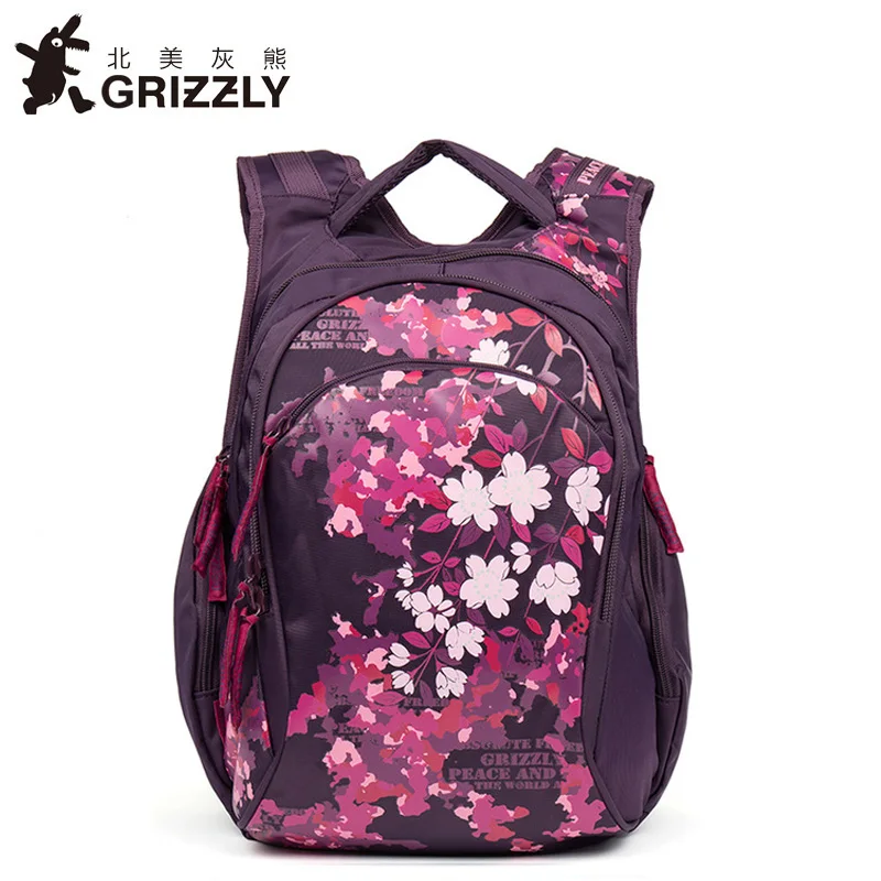 GRIZZLY Новый женский рюкзак для подростков девочек Мода Mochilas повседневные