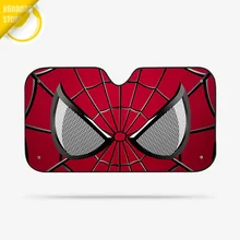Человек-паук Мститель Марвел лобовое стекло автомобиля солнцезащитный чехол для экрана Солнечная защита Авто зонтик Coche B10