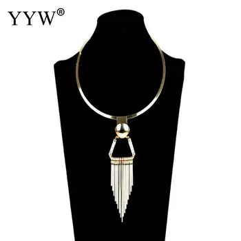

New Design Wedding Jewelry Stainless Steel Necklace Bride Tie Accessories Wedding Jewelry Statement Necklace for Gift