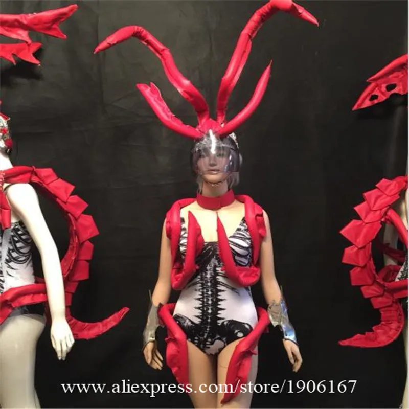 Music Festival Red Keel Costume Props font b Clothing b font Auto TV Show Clothes Model