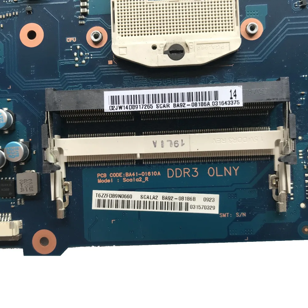 Для samsung RV520 Материнская плата ноутбука HM65 DDR3 GT520M/1 ГБ GPU BA92-08186A BA92-08186B BA41-01608A протестированы