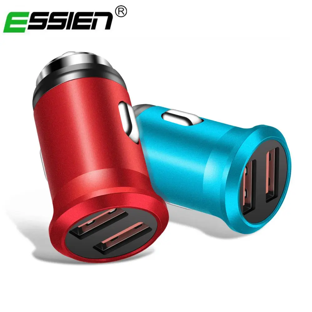 المزدوج USB شاحن سيارة ل الهاتف المحمول أقراص المحمولة البسيطة 2.4A مهايئ شاحن لسامسونج Xiaomi هواوي GPS سيارة-شاحن سريع