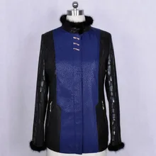 100 real natural Genuine Leather Mink fur Spliced autumn Clothing Wholesale factory direct supplier women s