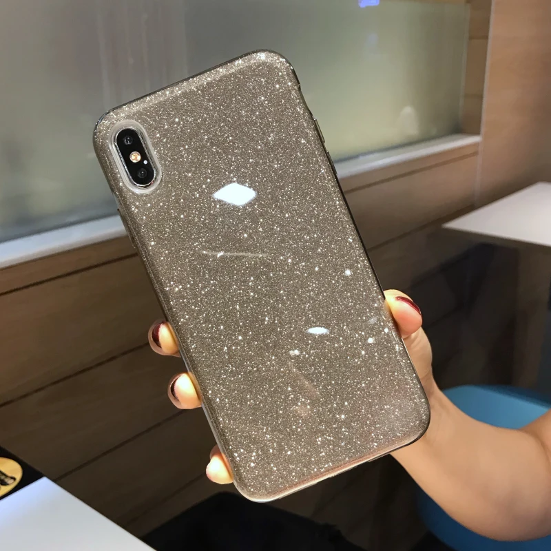 Роскошный блестящий Блестящий Мягкий чехол со звездами для iphone Xs Max, Силиконовый противоударный чехол для iphone XR 11 Pro Max, чехол для девочек